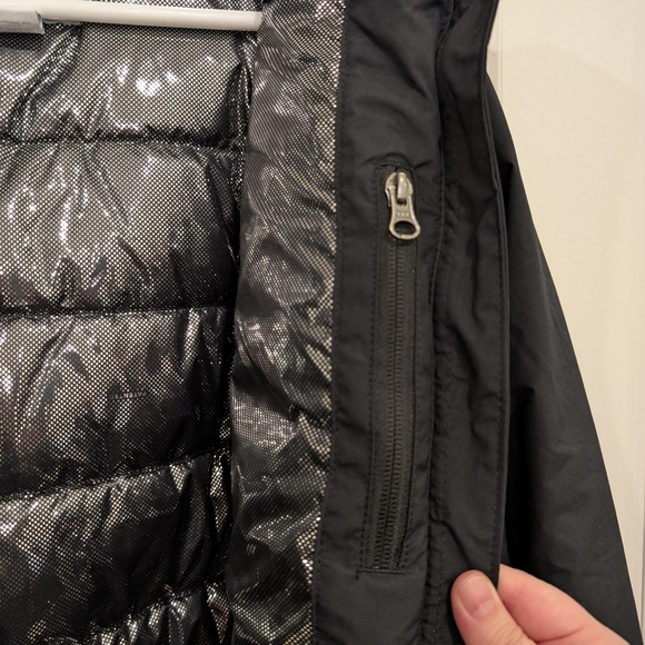 Columbia Icelandic Winter Parka Jacket Black Omni Heat Lining - Picture 6 of 16